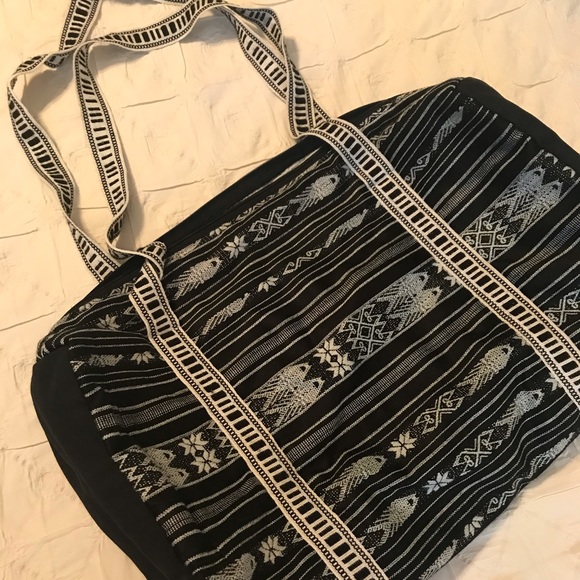 Small boho duffel / weekender bag - Picture 1 of 6